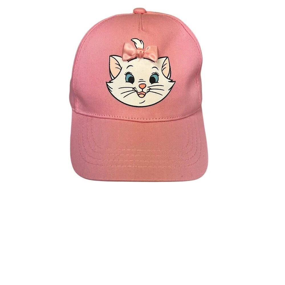 Disney The Aristocats Marie Baseball Cap Pink Adjustable Snapback Bow
